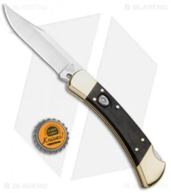 Buck Knives Buck 110 Automatic Lockback Knife Ebony (3.75" Satin) 11 Buck Knives Buck 110 Automatic Lockback Knife Ebony (3.75" Satin) -Buck Knives Buck 110 Auto LB Ebony Dymondwood Satin 0110BRSA BHQ 51274 jr bottlecap