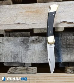 Buck Knives Buck 110 Manual Folding Knife Black Ebony (3.75" Satin) 0110BRS -Buck Knives Buck 110 Ebony Manual Folding Knife Satin 0110BRS BHQ 2657 kp pallets web