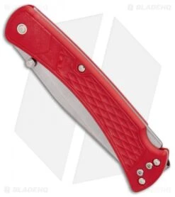 Buck Knives Buck 110 Slim Select Lockback Knife Red GFN (3.75" Satin) 6 Buck Knives Buck 110 Slim Select Lockback Knife Red GFN (3.75" Satin) -Buck Knives Buck 110 Hunter Select Red GFN BHQ 88707 er spine