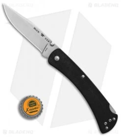 Buck Knives Buck 110 Slim Pro Lockback Knife Black G-10 (3.75" Satin) -Buck Knives Buck 110 Hunter Slim Pro Black G10 Satin BHQ 88727 er bottlecap