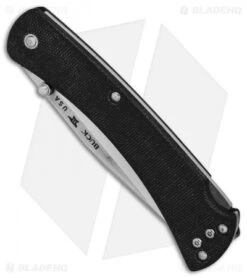 Buck Knives Buck 110 Slim Pro Lockback Knife Black G-10 (3.75" Satin) -Buck Knives Buck 110 Hunter Slim Pro Black G10 Satin BHQ 88727 er spine
