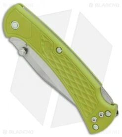 Buck Knives Buck 112 Slim Select Lockback Knife Chartreuse GFN (3" Satin) -Buck Knives Buck 112 Ranger Slim Select Chartreuse GFN Satin BHQ 88731 er spine