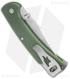 Buck Knives Buck 112 Slim Select Lockback Knife OD Green (3" Satin) 0112ODS2 -Buck Knives Buck 112 Slim Select LB OD Green Satin 0112ODS2 BHQ 106672 jr side
