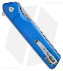 Buck Knives Buck 239 Infusion Liner Lock Knife Blue Aluminum (3.25" Satin) 0239BLS -Buck Knives Buck 239 Infusion Liner Lock Knife Blue Aluminum Satin 0239BLS BHQ 179285 kc side