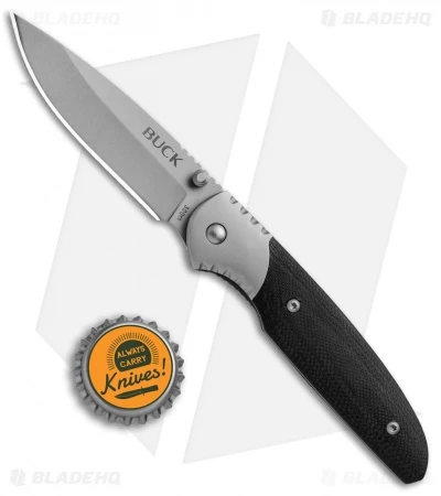 Buck Knives Buck 300 Glacier Liner Lock Knife Black G-10 (3.125" Bead Blast) 4 Buck Knives Buck 300 Glacier Liner Lock Knife Black G-10 (3.125" Bead Blast) - Image 4