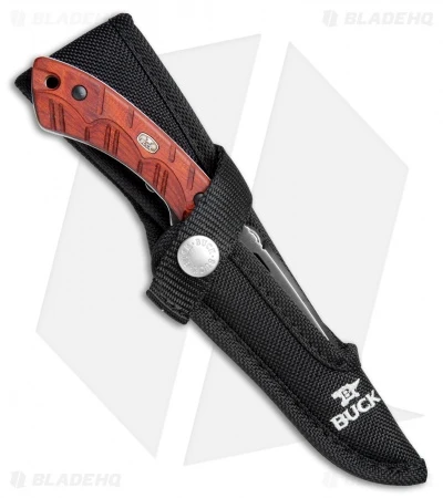 Buck Knives Buck 538 Open Season Small Game Fixed Blade Red Wood (4.25" Satin) 0538RWS 3 Buck Knives Buck 538 Open Season Small Game Fixed Blade Red Wood (4.25" Satin) 0538RWS - Image 3
