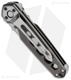 Buck Knives Buck Alpha Crosslock Folding Knife W/ Saw & Gut Hook Gun Metal Gray (3" Satin) -Buck Knives Buck Alpha Crosslock Saw Gut Hook Gun Metal Gray Satin B183 GY BHQ 71292 jr side