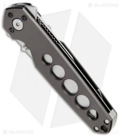 Buck Knives Buck Alpha Crosslock Folding Knife W/ Saw & Gut Hook Gun Metal Gray (3" Satin) -Buck Knives Buck Alpha Crosslock Saw Gut Hook Gun Metal Gray Satin B183 GY BHQ 71292 jr spine