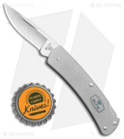 Buck Knives Buck Alumni Lockback Knife Gray Al (1.8" Stonewash) 0524GYS -Buck Knives Buck Alumni LB Gray Al 0524GYS BHQ 79543 jr bottlecap