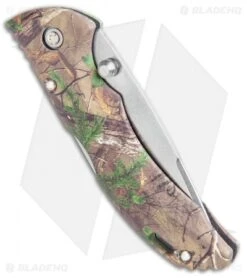 Buck Knives Buck Bantam BBW Lockback Knife Realtree Xtra Green Camo (2.75" Satin) 0284CMS20 -Buck Knives Buck Bantam BBW LB Realtree Xtra Green Camo Satin 0284CMS20 BHQ 106691 jr side