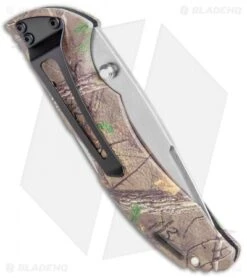 Buck Knives Buck Bantam BLW Lockback Knife Realtree Xtra Green (3.1" Satin) 0285CMS20 -Buck Knives Buck Bantam BLW LB Realtree Xtra Green Satin 0285CMS20 BHQ 106692 jr side