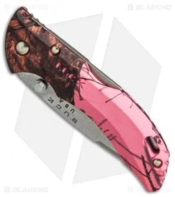 Buck Knives Buck Bantam BBW Lockback Knife Pink Mossy Oak Camo (2.75" Satin) 0284CMS10 5 Buck Knives Buck Bantam BBW Lockback Knife Pink Mossy Oak Camo (2.75" Satin) 0284CMS10 -Buck Knives Buck Bantam pink mossy oak camo satin BHQ 12358 er spine