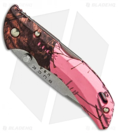 Buck Knives Buck Bantam BBW Lockback Knife Pink Mossy Oak Camo (2.75" Satin) 0284CMS10 3 Buck Knives Buck Bantam BBW Lockback Knife Pink Mossy Oak Camo (2.75" Satin) 0284CMS10 - Image 3