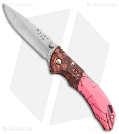Buck Knives Buck Bantam BBW Lockback Knife Pink Mossy Oak Camo (2.75" Satin) 0284CMS10 1 Buck Knives Buck Bantam BBW Lockback Knife Pink Mossy Oak Camo (2.75" Satin) 0284CMS10