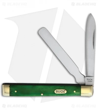 Buck Knives Buck 12621 Doctor's Folding Knife Green Bone (2.8" Spear Point/Spatula) 1 Buck Knives Buck 12621 Doctor's Folding Knife Green Bone (2.8" Spear Point/Spatula)