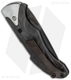 Buck Knives Buck Fluid X1 Legacy Collection L.E. Lockback Knife Marble CF (3" Black) -Buck Knives Buck Fluid X1 LTD 0289CFSLE BHQ 83124 jr side
