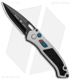 Buck Knives Buck Impact Automatic Knife Armor Crushed Silver (3.125" Black) 0898GYS1