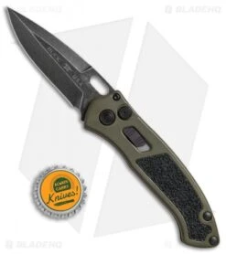 Buck Knives Buck Impact Automatic Knife OD Green (3.125" Black SW) 0898GRS -Buck Knives Buck Impact Automatic OD Green black sw 0898GRS BHQ 51277 er size