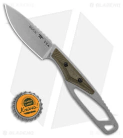 Buck Knives 635 Paklite 2.0 Cape Pro Fixed Blade Knife OD Green (2.87" SW) -Buck Knives Buck Knives 635 Paklite 2 Cape Pro FBK OD Green 2in Satin BHQ 180262 td size