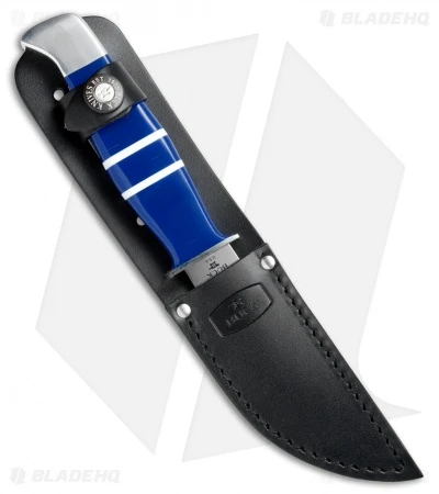 Buck Knives Buck Limited Edition Ranger Fixed Blade Knife Blue Lucite (3.6" Satin) 212BLSLE 3 Buck Knives Buck Limited Edition Ranger Fixed Blade Knife Blue Lucite (3.6" Satin) 212BLSLE - Image 3