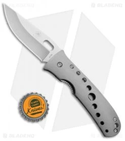 Buck Knives Mayo North Shore Liner Lock Knife Gun Metal (3.1" Satin) B173-00-0 -Buck Knives Buck Mayo North Shore LL Gun Metal Satin B173 00 BHQ 71294 jr bottlecap