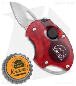 Buck Knives Buck Metro Knife W/ LED Red (1.1" Satin) B758-RD-0 -Buck Knives Buck Metro LED Red Satin B758 RD BHQ 71299 jr bottlecap