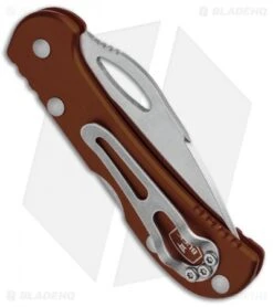 Buck Knives Buck Mini SpitFire Lockback Knife Brown (2.75" Satin) 0726BRS -Buck Knives Buck Mini SpitFire LB Brown Satin 0726BRS BHQ 92995 jr side