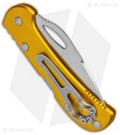 Buck Knives Buck Mini SpitFire Lockback Knife Yellow (2.75" Satin) 0726YWS 6 Buck Knives Buck Mini SpitFire Lockback Knife Yellow (2.75" Satin) 0726YWS -Buck Knives Buck Mini SpitFire LB Yellow Satin 0726YWS BHQ 92993 jr side