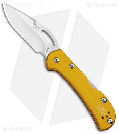 Buck Knives Buck Mini SpitFire Lockback Knife Yellow (2.75" Satin) 0726YWS 1 Buck Knives Buck Mini SpitFire Lockback Knife Yellow (2.75" Satin) 0726YWS