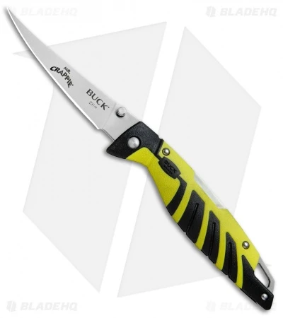 Buck Knives Buck Mr. Crappie Slab Shaver Lock Back Knife (3.875" Satin) 0231YWS-B 1 Buck Knives Buck Mr. Crappie Slab Shaver Lock Back Knife (3.875" Satin) 0231YWS-B