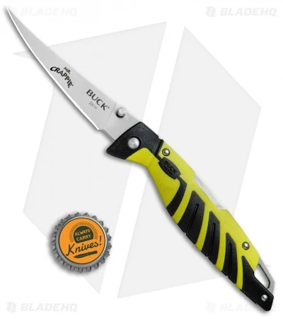 Buck Knives Buck Mr. Crappie Slab Shaver Lock Back Knife (3.875" Satin) 0231YWS-B 4 Buck Knives Buck Mr. Crappie Slab Shaver Lock Back Knife (3.875" Satin) 0231YWS-B - Image 4