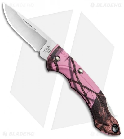 Buck Knives Buck Nano Bantam Lockback Knife Pink Mossy Oak Camo (1.88" Satin) 0283CM10-B 1 Buck Knives Buck Nano Bantam Lockback Knife Pink Mossy Oak Camo (1.88" Satin) 0283CM10-B