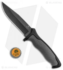 Buck Knives Buck Nighthawk Small Tactical Fixed Blade Knife Dynaflex (4.875" Black) 0655GYS -Buck Knives Buck Nighthawk Small Tactical Dynaflex Black 0655GYS BHQ 92977 jr bottlecap