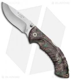 Buck Knives Buck Folding Omni Hunter 10PT Knife Realtree Green Camo (3" Satin)