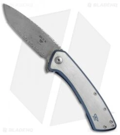 Buck Knives Buck Onset Legacy Collection L.E. Frame Lock Knife Titanium (3.5" Damasteel)