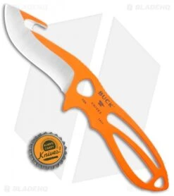 Buck Knives Buck PakLite Large Skinner Guthook Fixed Blade Knife Orange (3.5" Satin)0141ORG1 -Buck Knives Buck PackLite Large skinner guthook Orange Satin 0141ORG1 BHQ 106684 jr bottlecap