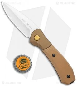 Buck Knives Buck Paradigm Shift Automatic Knife Brown G-10 (3" Satin) -Buck Knives Buck Paradigm Shift Auto Brown G 10 Satin BHQ 120604 jr bottlecap