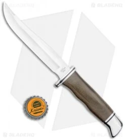 Buck Knives Buck Pathfinder Pro Fixed Blade Knife Green Micarta (5.00" Satin) 0105GRS1-B -Buck Knives Buck Pathfinder Pro Green Micarta Satin 0105GRS1 BHQ 120433 jr bottlecap