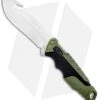 Buck Knives Buck Pursuit Large Guthook Fixed Blade Knife Green GFN (4.5" Satin) 0657GRG