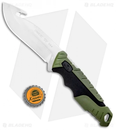 Buck Knives Buck Pursuit Large Guthook Fixed Blade Knife Green GFN (4.5" Satin) 0657GRG 4 Buck Knives Buck Pursuit Large Guthook Fixed Blade Knife Green GFN (4.5" Satin) 0657GRG - Image 4
