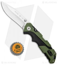 Buck Knives Buck Pursuit Small Lockback Knife Green GFN (3" Satin) 0661GRS -Buck Knives Buck Pursuit Small LB Green GFN Satin 0661GRS BHQ 92947 jr bottlecap