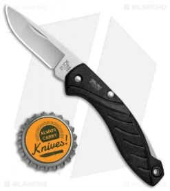 Buck Knives Buck Rival SS Lockback Knife Black (1.8" Stonewash) 0363BKS -Buck Knives Buck Rival SS LB Black SW 0363BKS BHQ 79537 jr bottlecap