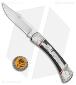 Buck Knives Buck Running Free L.E. Lockback Knife Black Jet Jasper (3.75" Mirror) 110YISLE1 -Buck Knives Buck Running Free LE LB Black Jet Jasper Mirror 110YISLE1 BHQ 82011 jr bottlecap