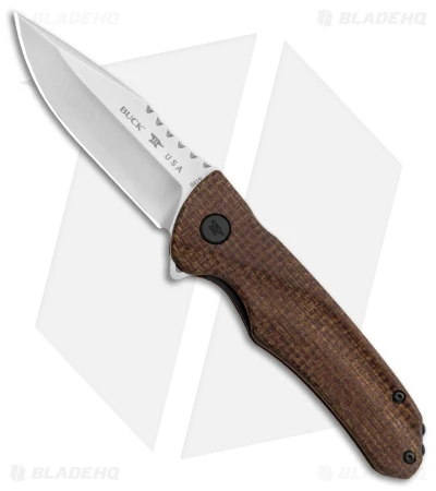 Buck Knives Buck Sprint Classic Pro Liner Lock Knife Burlap Micarta (3" Satin) 0841BRS1 1 Buck Knives Buck Sprint Classic Pro Liner Lock Knife Burlap Micarta (3" Satin) 0841BRS1