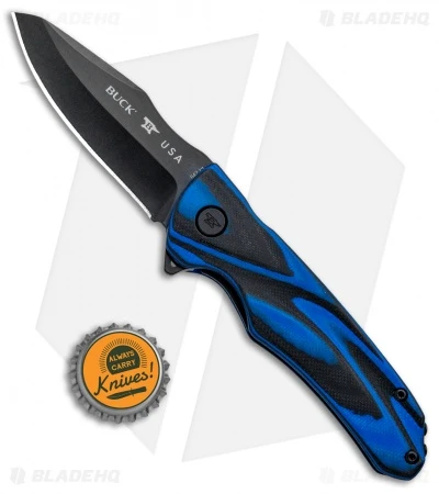 Buck Knives Buck Sprint Ops Pro Liner Lock Knife Blue/Black G-10 (3.125" Black) 0842BLS 4 Buck Knives Buck Sprint Ops Pro Liner Lock Knife Blue/Black G-10 (3.125" Black) 0842BLS - Image 4