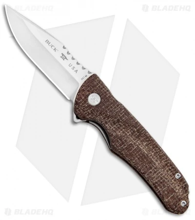 Buck Knives Buck Sprint Pro Liner Lock Knife Burlap Micarta (3" Satin) 0841BRS 1 Buck Knives Buck Sprint Pro Liner Lock Knife Burlap Micarta (3" Satin) 0841BRS