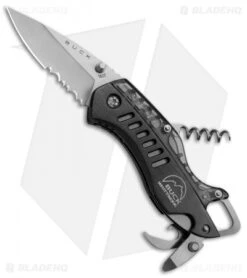 Buck Knives Buck Summit Liner Lock Knife Multi-Tool Black (2.5" Satin Serr)