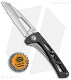 Buck Knives Buck Vertex Frame Lock Knife Black Aluminum (3" Satin) 0418BKS-B -Buck Knives Buck Vertex Black Alum 0418BKS B BHQ 66591 jr bottlecap 2