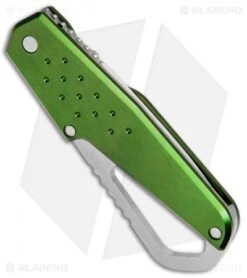 Buck Knives Buck Whittaker Approach Liner Lock Knife Green (2.625" Satin Serr) -Buck Knives Buck Whittaker Approach LL Green Serr B752 GRX BHQ 71308 jr side