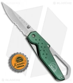 Buck Knives Buck Whittaker Approach Liner Lock Knife OD Green (2.625" Satin Serr) -Buck Knives Buck Whittaker Approach LL OD Green Serr B752 ORX BHQ 71309 jr bottlecap